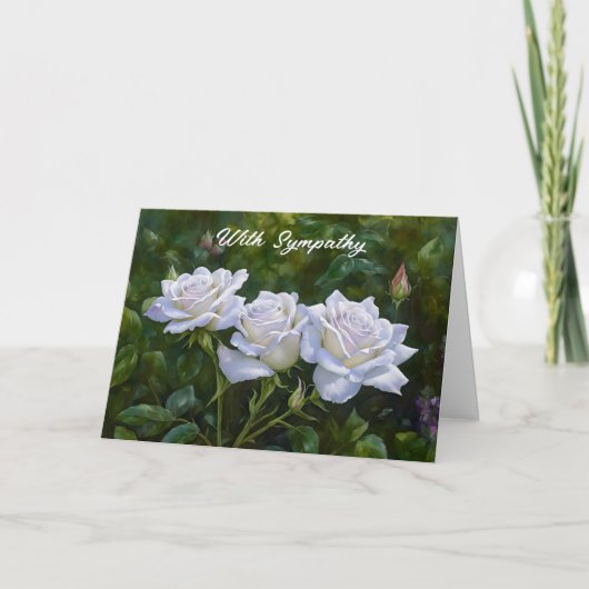 Joli Pastel Roses dans un Garden Art Carte de Symp (Devant)