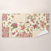 Joli Patchwork Floral Conception transparente (Serviette de bain)