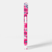 Joli pavot rose blanc nom coque iphone (Verso / Droite)