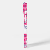 Joli pavot rose blanc nom coque iphone (Verso / Gauche)