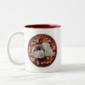 Joli Pekingese Flower Design Mug (Gauche)