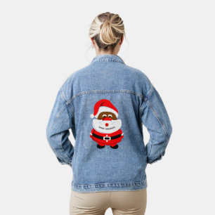 Joli Père Noël afro-américain rose pour Noël