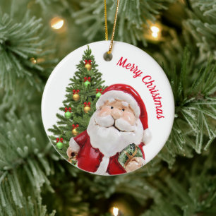 Joli Père Noël Ornement de Noël