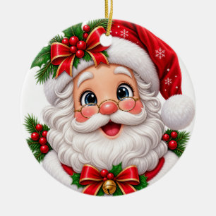 Joli Père Noël Ornement de Noël