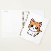 Joli personnage de chaton tabby orange (Devant avec enveloppe)