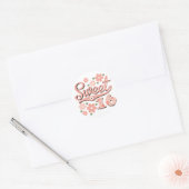 Joli Pétale Rose Doux 16 Stickers (Enveloppe)