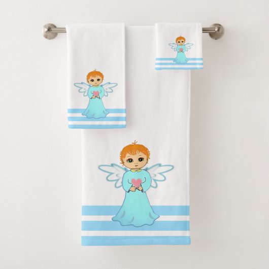Joli Petit Ange & Rayures Turquoise (En situation)