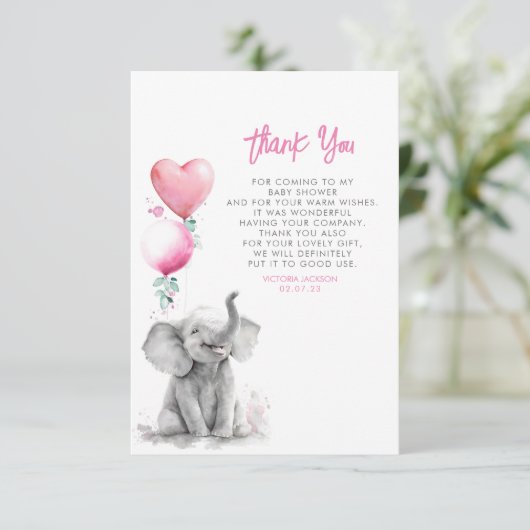 Joli petit bébé éléphant merci (Debout devant)