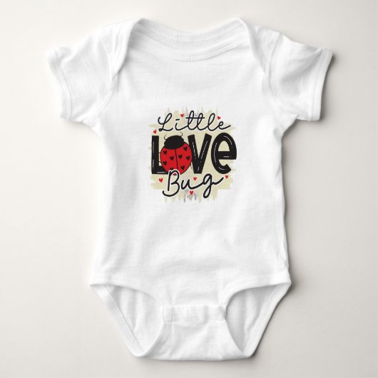 Joli petit body bébé Lovebug Saint-Valentin (Devant)