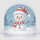 Joli petit bonhomme de neige avec écharpe et chape (Arrière)