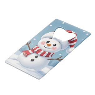 Joli petit bonhomme de neige avec écharpe et chape