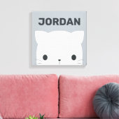 Joli Petit Chat avec Toile de Nom Personnalisé Pri (Insitu(Salon))