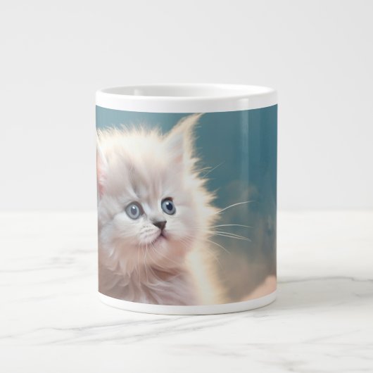 Joli petit chaton. Tasse à café Extra Large (Devant)