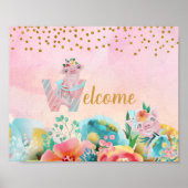 Joli Petit Cochon Affiche de bienvenue Chambre Enf (Devant)