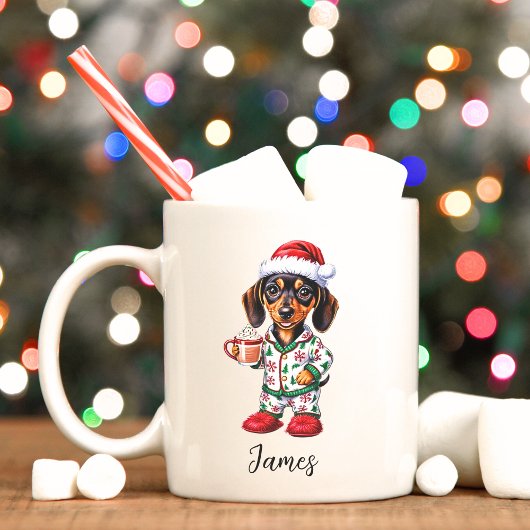 Joli petit Dachshund Christmas Mug