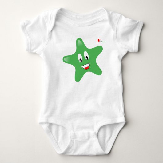 Joli Petit Étoile Body Bébé Personnalisé Nouveau-N (Devant)