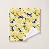Joli petit motif abeilles (Gant de toilette)