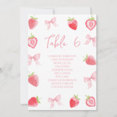 Joli Petit Numéro de Table Bébé Fille Arc-en-Ciel (Devant)