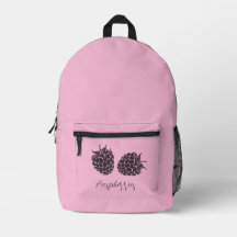 Joli petit sac à dos de framboises roses