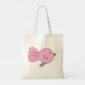 Joli petit Sac fourre-tout d'oiseaux roses (Dos)