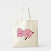 Joli petit Sac fourre-tout d'oiseaux roses (Devant)