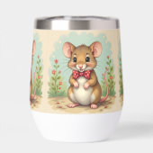 Joli petit souris mignon avec cravate (Arrière)