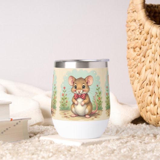Joli petit souris mignon avec cravate (Salon)