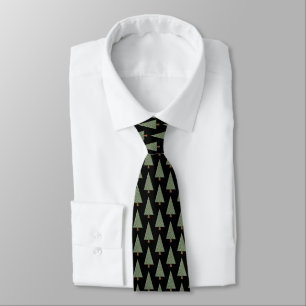Joli pin vert motif cadeau cravate pour les hommes