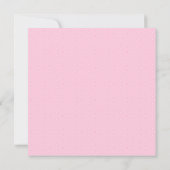 Joli PInk Floral Gold Cross Baptism Invitation (Dos)
