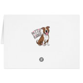 Joli Pitbull Baisers Chien Aimer Pittie Pit Bull (Dos Horizontal)
