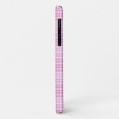 Joli Plaid rose avec coque iphone Monogram (Dos/Gauche)