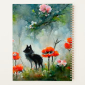 Joli planificateur d'animaux sauvages floraux (Dos)