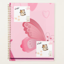 Joli planificateur rose moderne