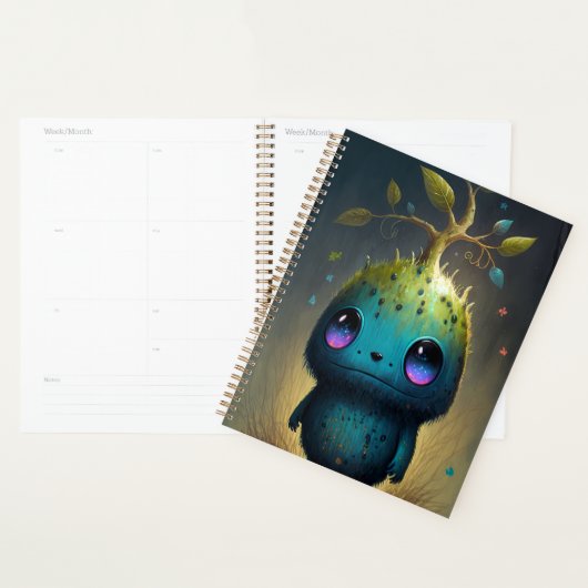 Joli Plante Monster Imaginaire Art Planner (Devant avec enveloppe)