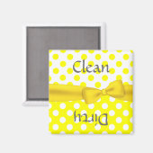 Joli Polka Dot Lave-Vaisselle Magnet (Recto/Verso)
