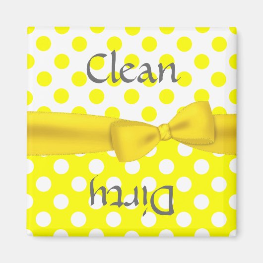Joli Polka Dot Lave-Vaisselle Magnet (Devant)
