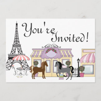 Joli Ponies Paris Horse Invitation Anniversaire