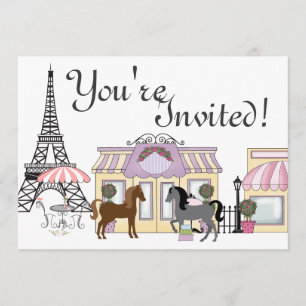 Joli Ponies Paris Horse Invitation Anniversaire
