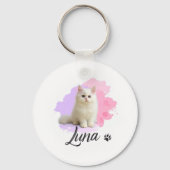 Joli porte-clés en forme de chat – Luna (Verso)
