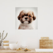 Joli poster de portrait de chiot Shih Tzu (2) (Cuisine)