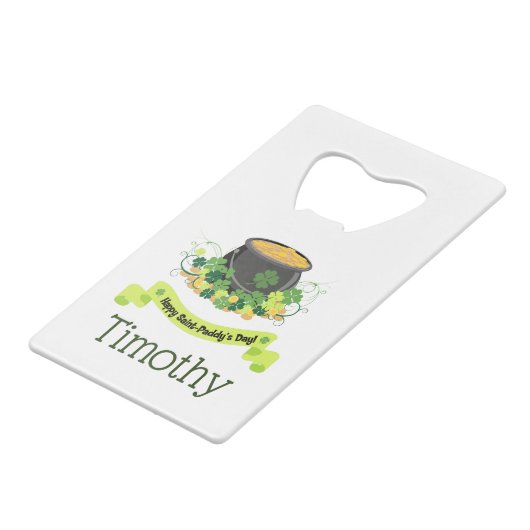 Joli pot d'or pour la Saint Patrick's Day (Devant Angle)