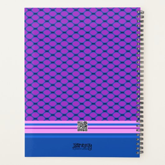 Joli Pray Floral Joyeux Violet Bleu Art (Dos)