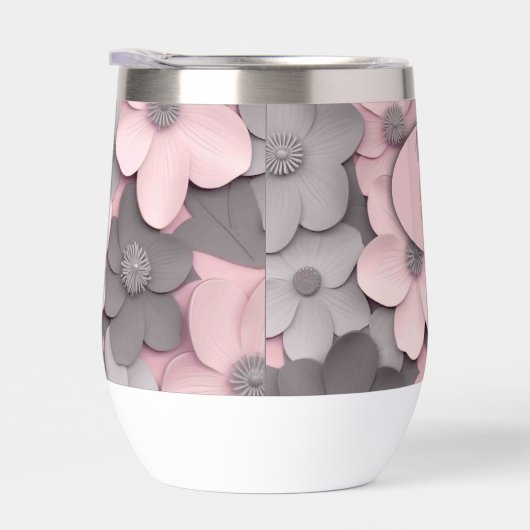 Joli Pretty Pink-Grey en 3D Poppies Mère de la mar (Droite)