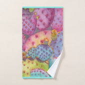 Joli Prickly Pear Serviette de bain ensemble de sa (Serviette à main)