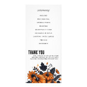 Joli programme de cérémonie Citrouille (Dos)