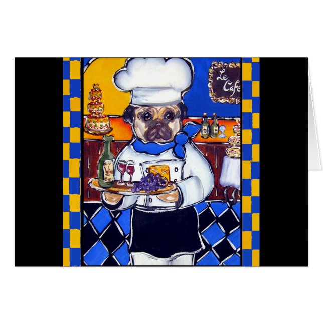 Joli Pug Chef (Devant horizontal)