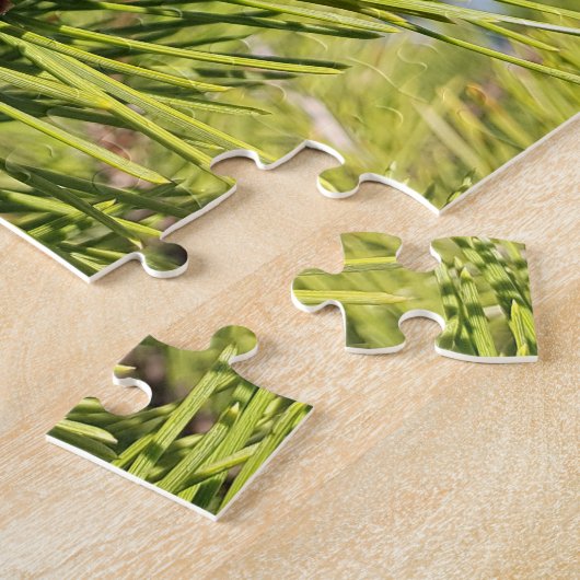 Joli ! Puzzle - Cône à pin unique dans l'arbre (Côté)