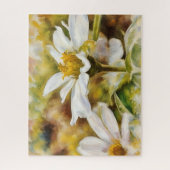 Joli Puzzle d'Art Jardin Fleur Blanche (Vertical)