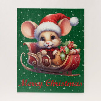 Joli Puzzle de la souris Noël