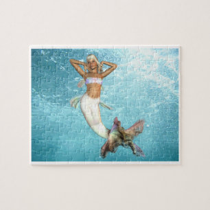 Joli puzzle de sirène